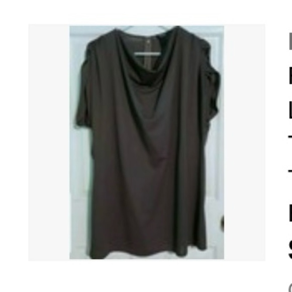 ROAM Gray Cowl Neck Tunic Top